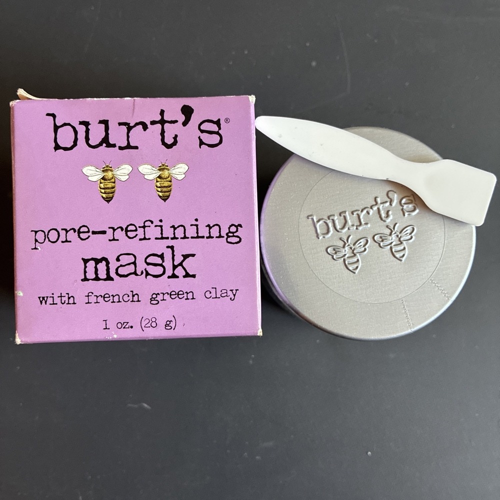 Burt's Bees Green Goddess French Green Clay Pore Refining Mask Sealed NIB 1oz